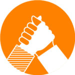 Logo of hands shaking